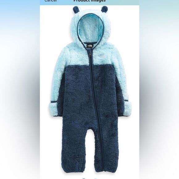 THE NORTH FACE Unisex Baby Bear one piece - Picture 1 of 2